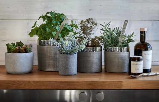 Camden blomkruka silver 12 cm 2 st