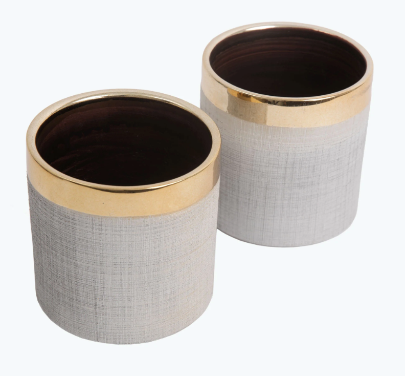 Camden lillepott kuldne 15 cm 2 tk