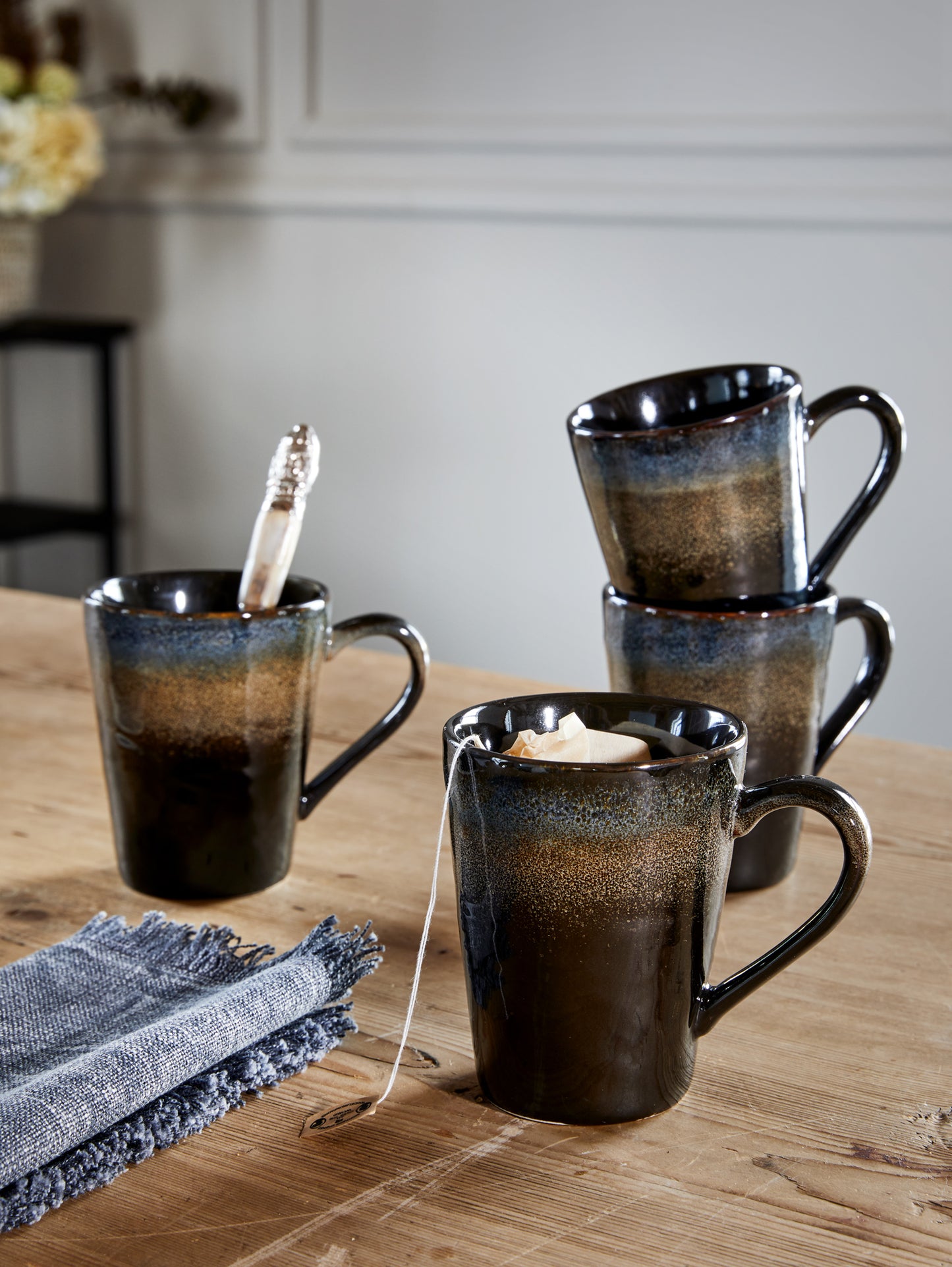 Nordic Night demoset: assiett, mugg, kopp m. fat