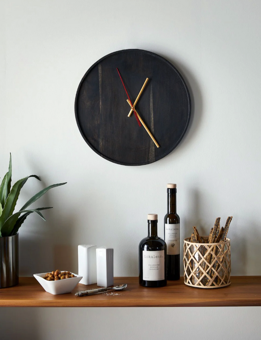 Secundo Svart väggklocka