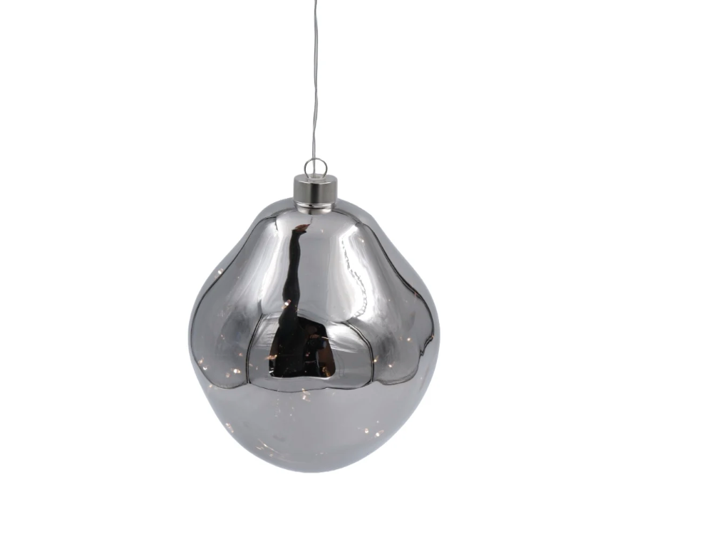 Ariel Silver ljusdekoration 12 cm 1st