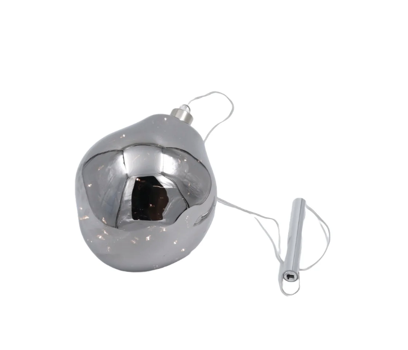 Ariel Silver ljusdekoration 12 cm 1st