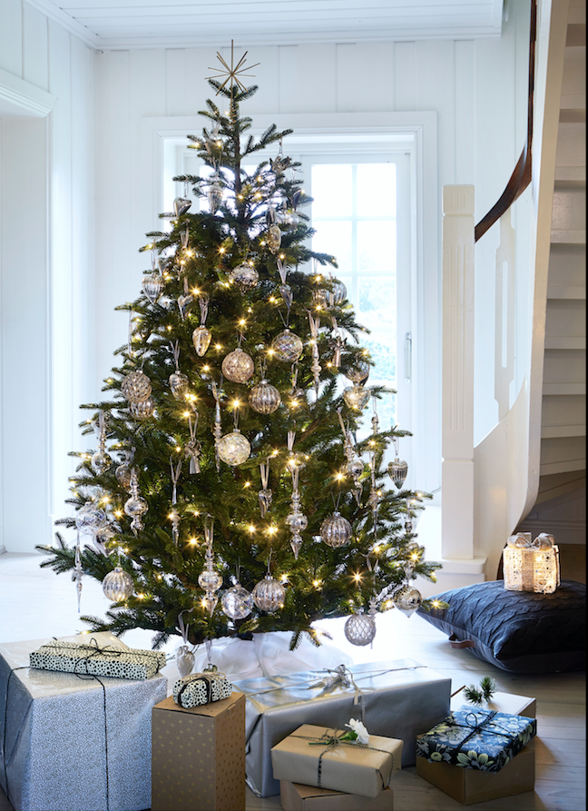 Julgran m. LED-ljus 215 cm