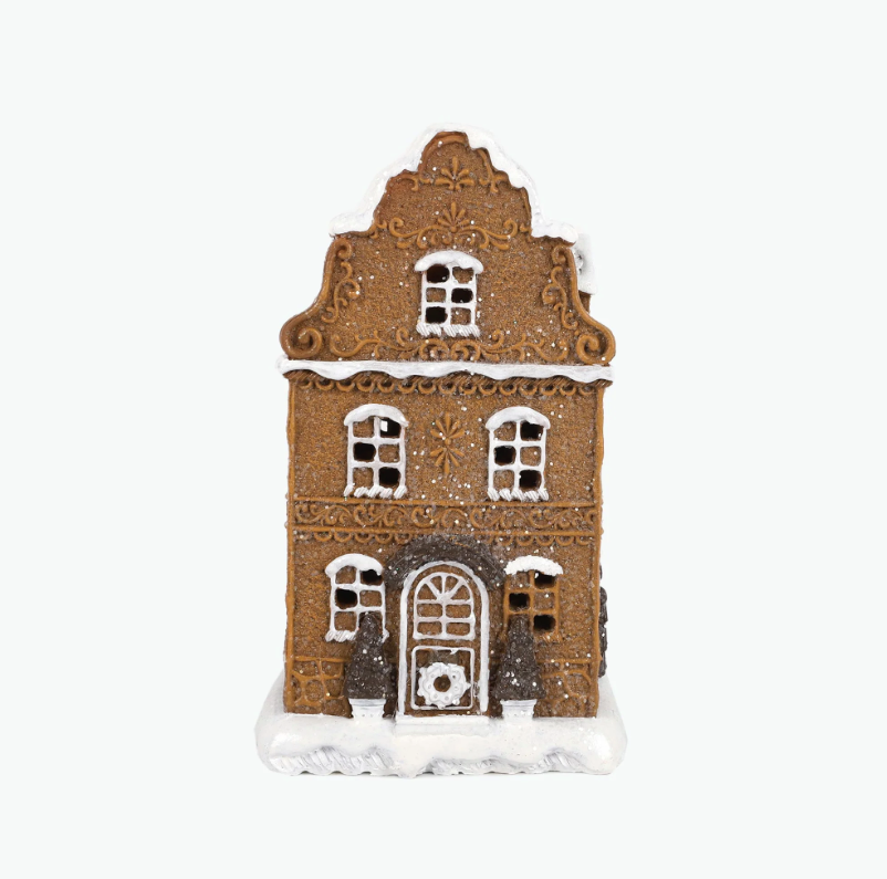 Gingerbread hus med LED-ljus