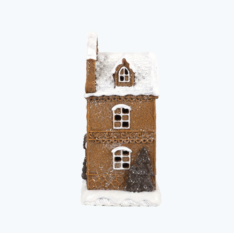 Gingerbread hus med LED-ljus