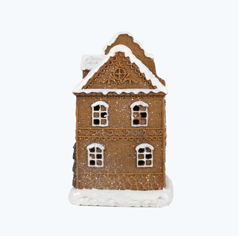 Gingerbread hus med LED-ljus