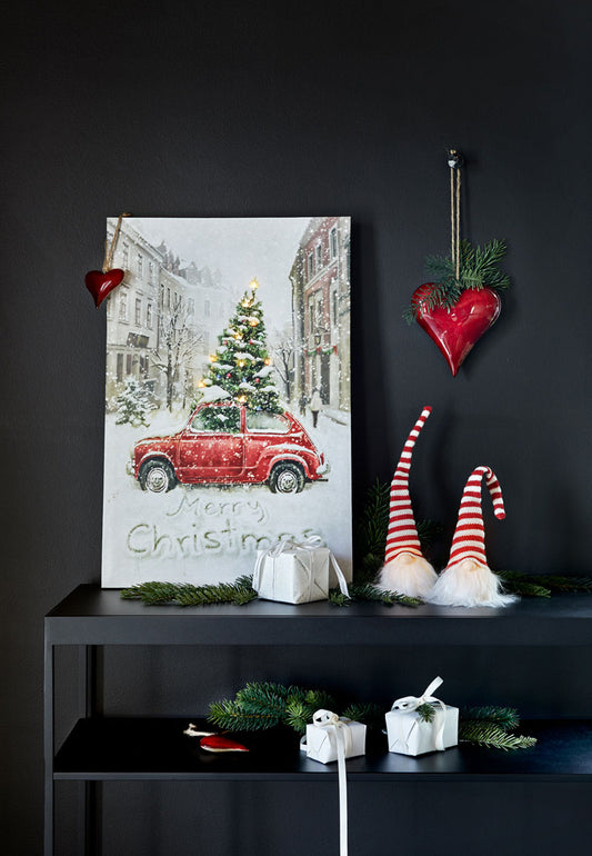 Driving Home for Christmas bild med LED-ljus