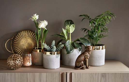 Camden blomkruka guld 15 cm 2 st