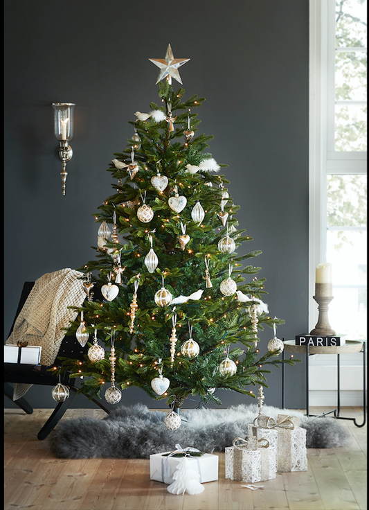 Julgran m. LED-ljus 215 cm