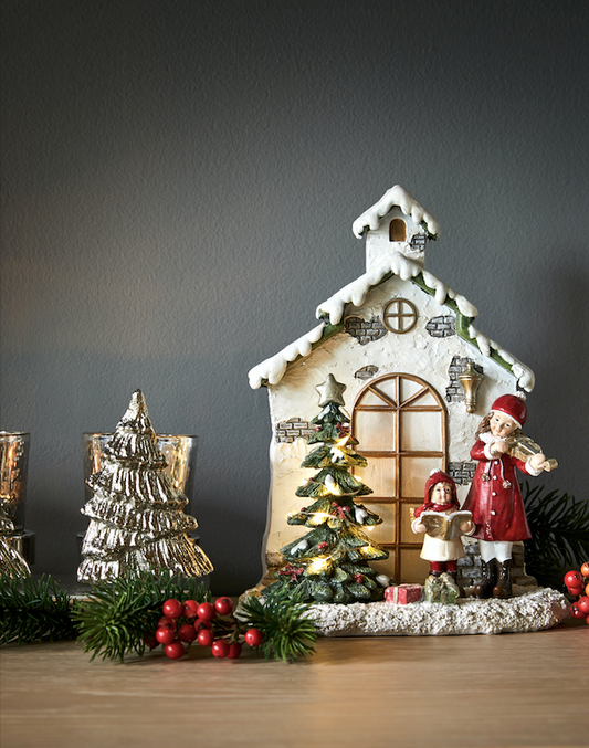 Christmas Carol figur m/LED ljus